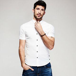Short-sleeved White Shirt