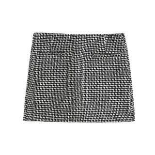 Zigzag Pattern Mini Skort