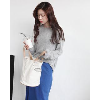 Raglan-sleeve Sheer T-shirt