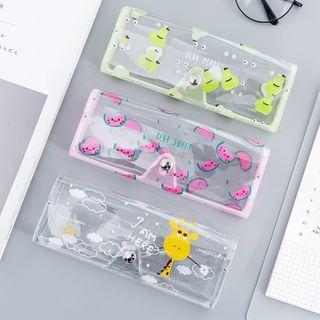 Animal Print Transparent Eyeglasses Case
