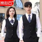 Couple Matching Buttoned Vest / Dress Pants / Pencil Skirt / Set