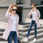Snap-button Drawstring Parka