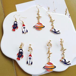 Non-matching Astronaut Dangle Earring (various Designs)