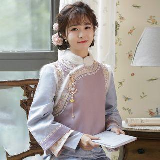 Traditional Chinese Embroidered Vest / Qipao Dress