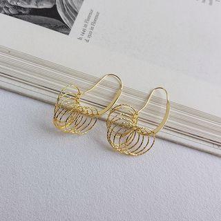 925 Sterling Silver Hoop Fringed Earring