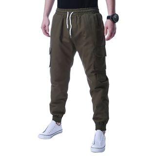 Back Letter Applique Drawcord Sweatpants