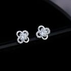 Lucky Clover Ear Stud 1 Pair - As Shown In Figure - One Size