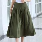 Button-accent Skirt