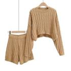 Set: Twist Knit Sweater + Shorts