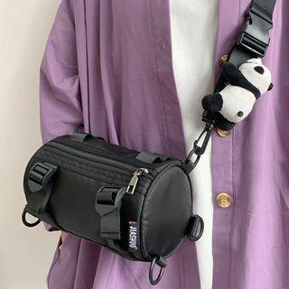 Barrel Crossbody Bag / Panda Brooch / Set