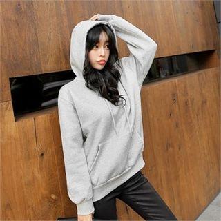 Brushed-fleece Lined Loose-fit Hoodie