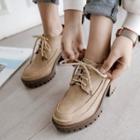 Lace-up Platform Chunky Heel Shoes
