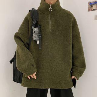 Zip Collar Fleece Pullover