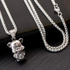 Alloy Pig Pendant Necklace 178 - Alloy Pig - One Size
