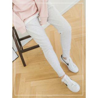 Zip-hem Slim-fit Sweatpants
