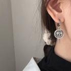 Asymmetrical Drop 925 Sterling Silver Earring