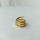Wide Spiral Ring Gold - One Size