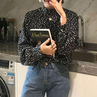 Floral Blouse Black - One Size