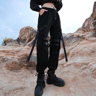 Strap Detail Harem Pants