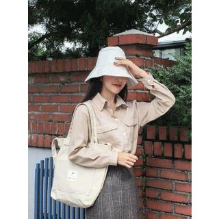 Long-sleeve Dual-pocket Cotton Shirt