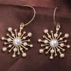 Faux Pearl Fireworks Dangle Earring 14 - 1 Pair - As Shown In Figure - One Size