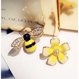 Bee & Flower Earrings