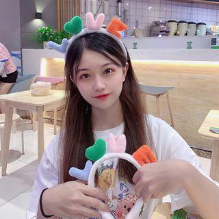 Chenille Love Lettering Face Wash Headband