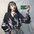 Grus Japonensis Print Shirt