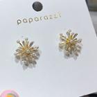 Alloy Faux Pearl Rhinestone Firework Earring As Shown In Figure - One Size