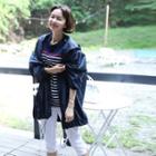 Hooded Loose-fit Zip-up Jacket
