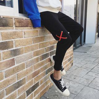 Slim-fit Lace-up Jeans