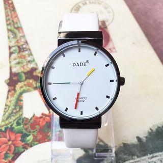 Strap Watch With Color Hands