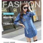 Appliqu  Denim Shirt Jacket
