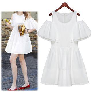 Cold Shoulder A-line Dress