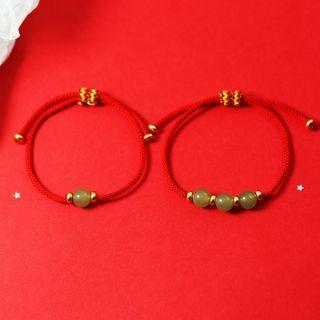 Faux Gemstone Bead String Bracelet (various Designs)