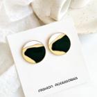 Glaze Round Alloy Earring