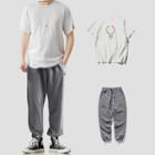 Short-sleeve Logo Print T-shirt / Harem Pants