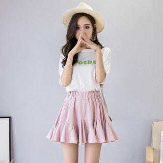 Chiffon A-line Mini Skorts
