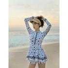 One-piece Skirt Long-sleeved Swimsuit