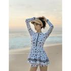 One-piece Skirt Long-sleeved Swimsuit