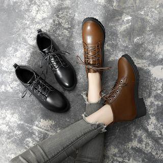 Lace-up Ankle Short Boots