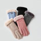 Applique Fleece Lined Mittens
