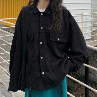 Long-sleeve Corduroy Baseball Jacket