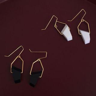 Single Geometric Drop Earring