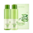 Nature Republic - Soothing & Moisture Aloe Vera Basic Set: Aloe Vera 90% Toner 160ml + Aloe Vera 80% Emulsion 160ml 2pcs