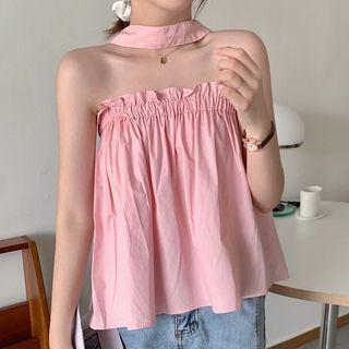 Open Back Camisole Top Pink - One Size