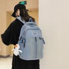Mesh Panel Nylon Backpack / Bag Charm / Set