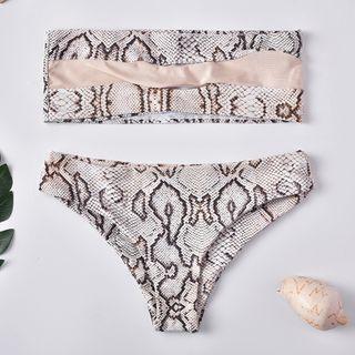 Snake Skin Print Bikini