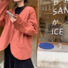 Loose-fit Jacket / Plain Long-sleeve Dress