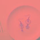 Asymmetrical Floral Drop Earring